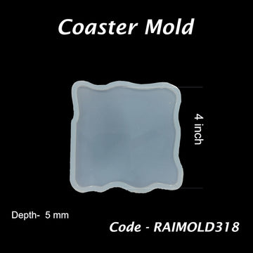 Uneven Square Coaster Mold - RAIMOLD-318