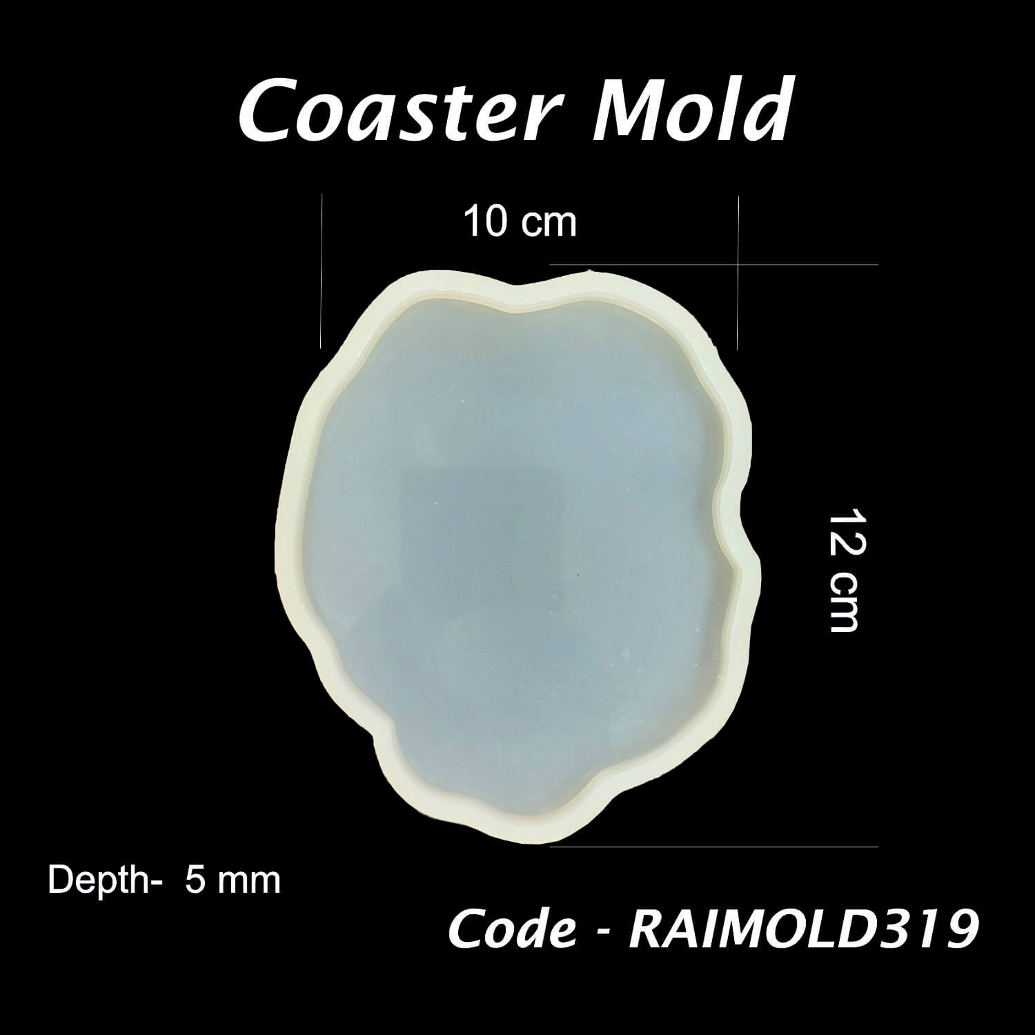 Uneven  Coaster Mold - RAIMOLD-319