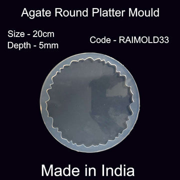 Agate Round Platter Mold-RAIMOLD-33