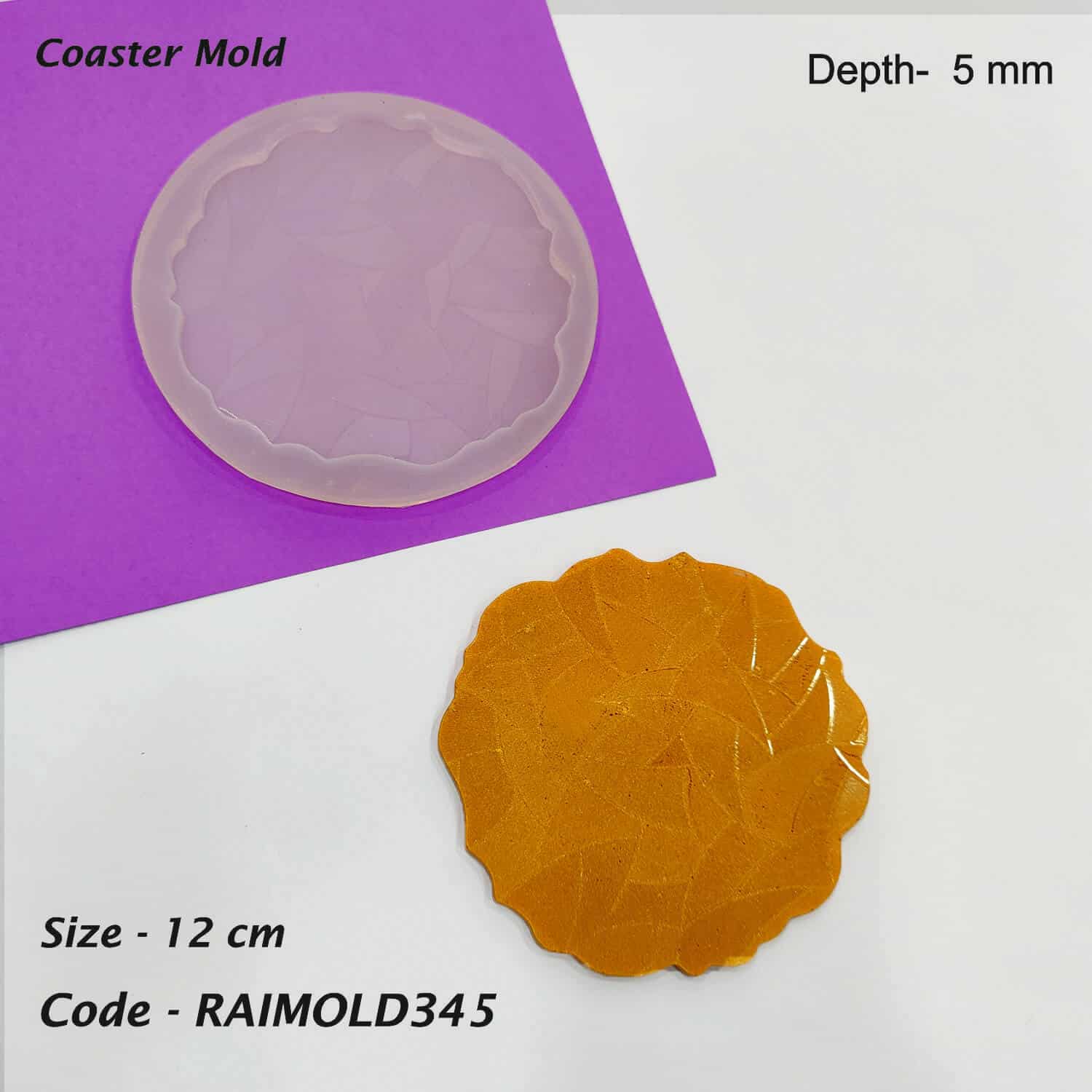 Agate Coaster Mold - RAIMOLD-345