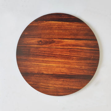 Wooden Texture Print MDF Round 01