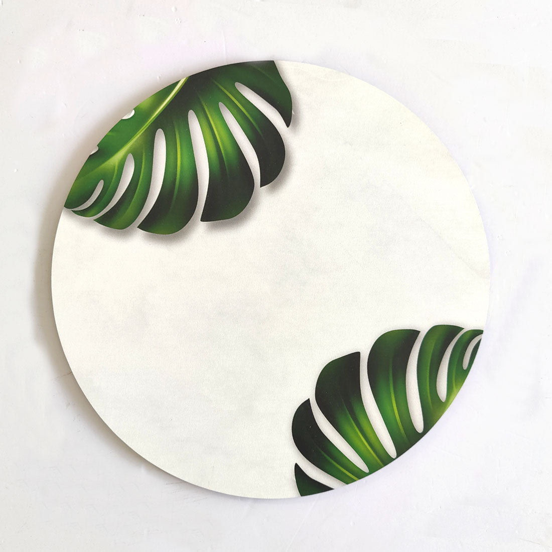 Monstera Leaf  Print MDF Round