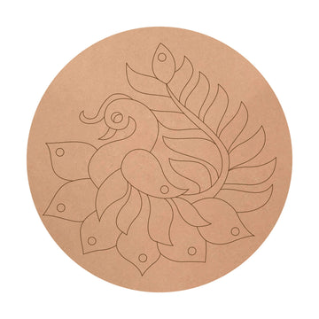 Pre Marked MDF Peacock Design (code -23)