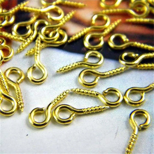Gold Eye Screw For keychain pack of 20 pcs