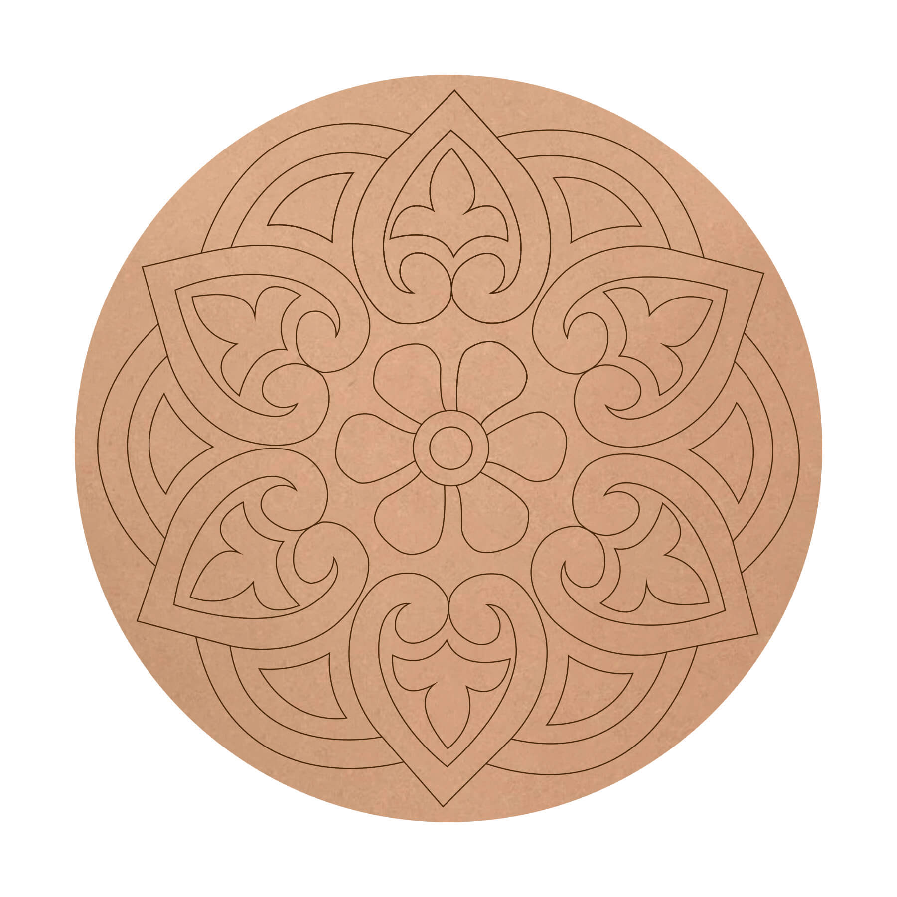 Pre Marked MDF Mandala (code -21)