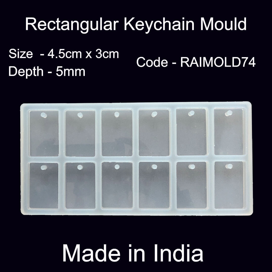 Rectangular Keychain Mold-RAIMOLD-74