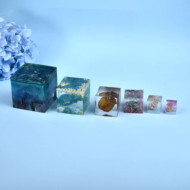 5 Pcs Cube Casting Mold [imported]