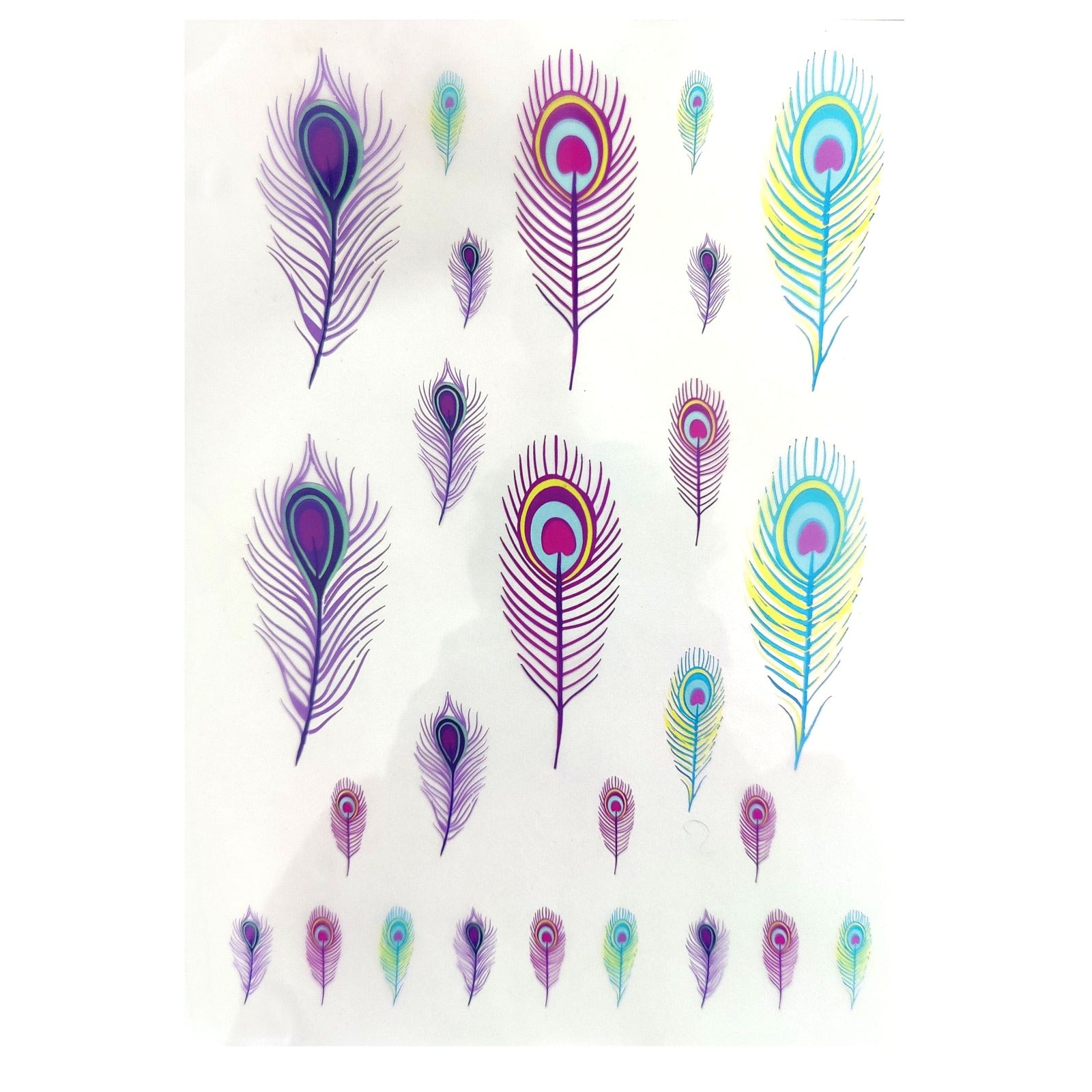 Colourful Feather Insert sheet A4