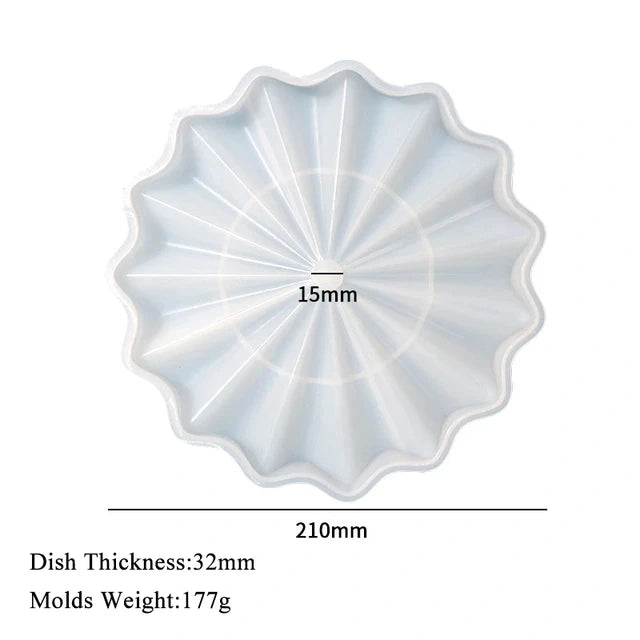 Wave Drain Tray Mold [imported]