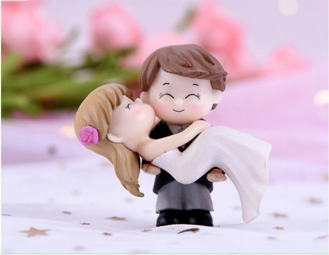Bride Kissing Groom Romantic Couple - B