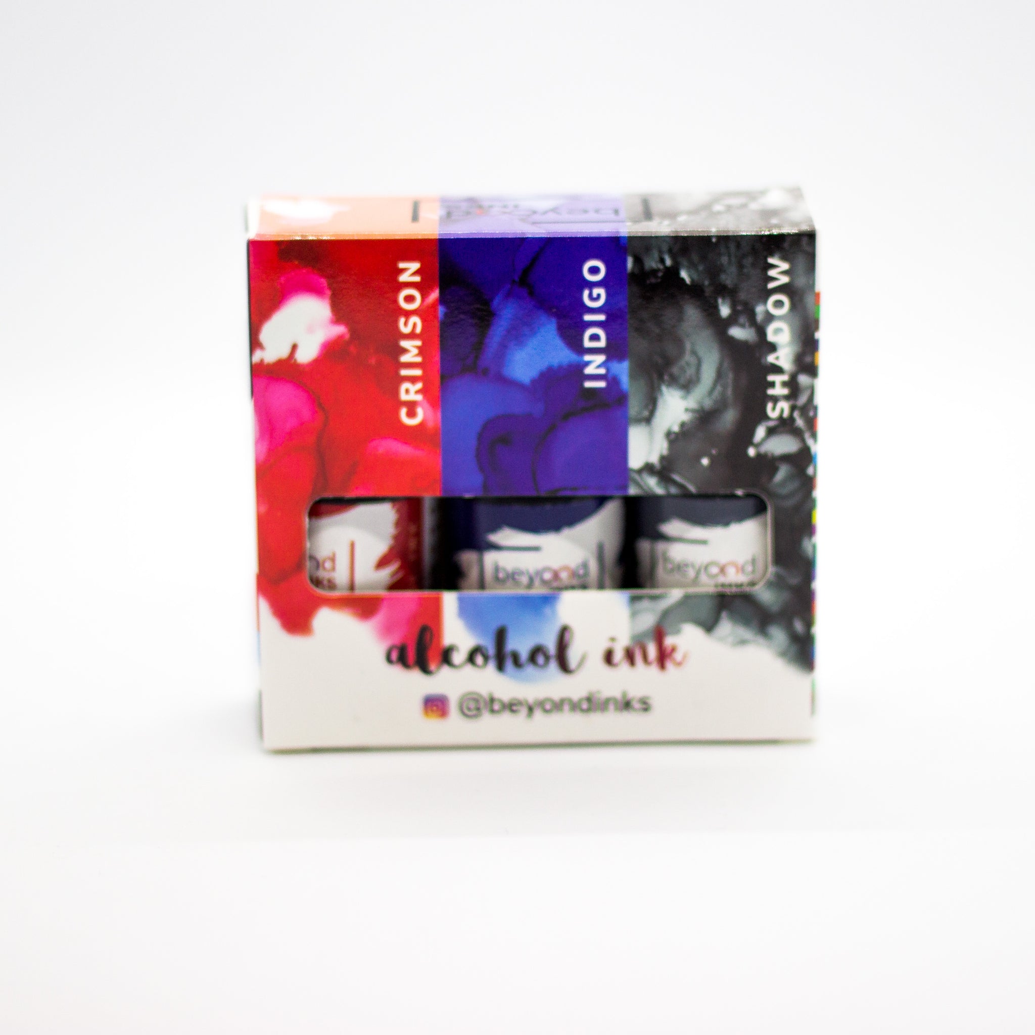Alcohol Ink Pack #3 (Keto Version) - Crimson, Shadow & Indigo