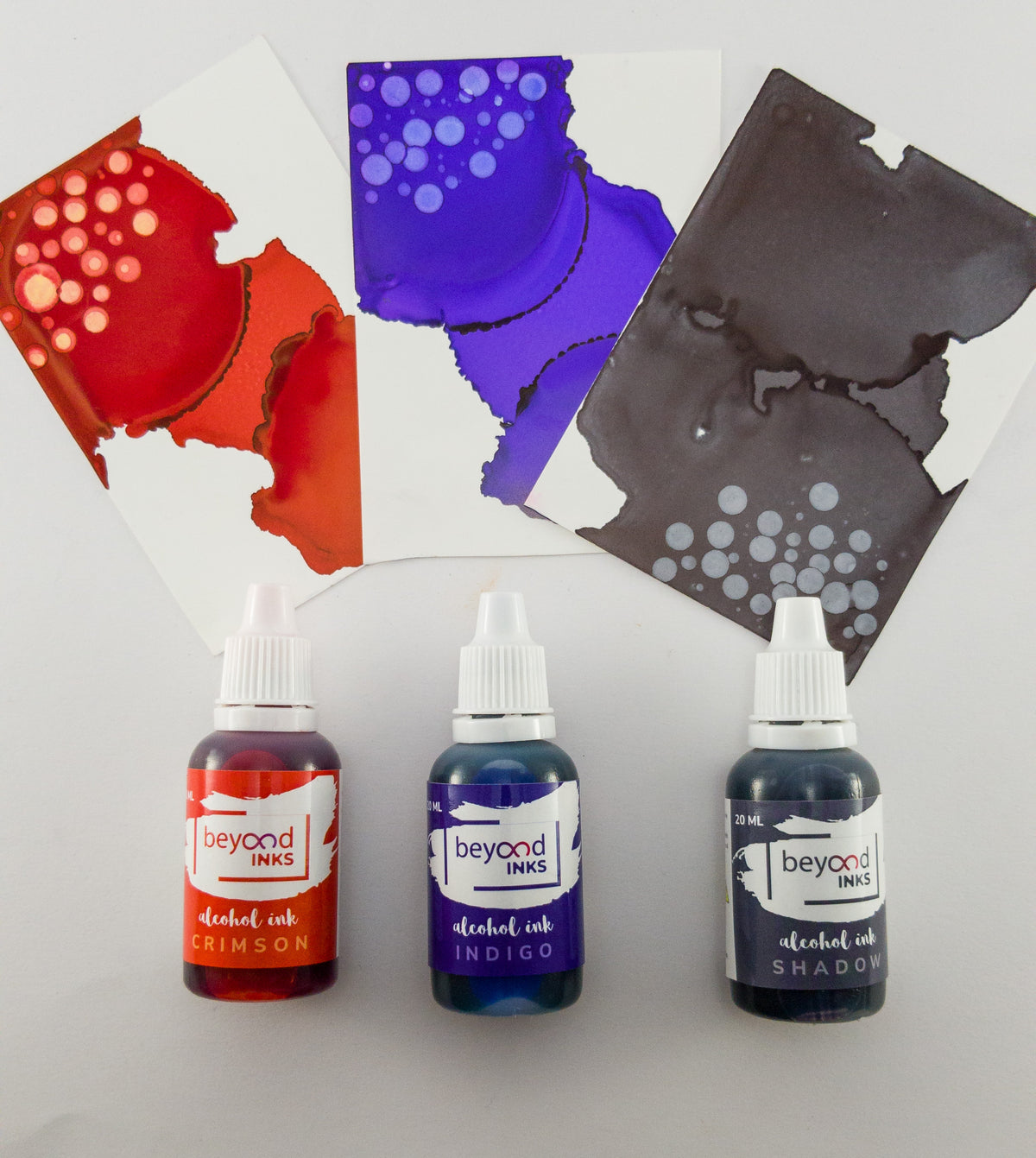 Chicken Shadow Ink Alcohol Ink Pack #3 (Keto Version) - Crimson, Shadow & Indigo