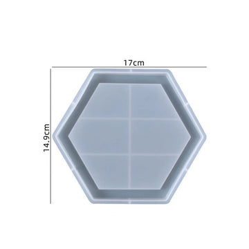 Hexagon  Puzzle Tray Mold [IMPORTED]