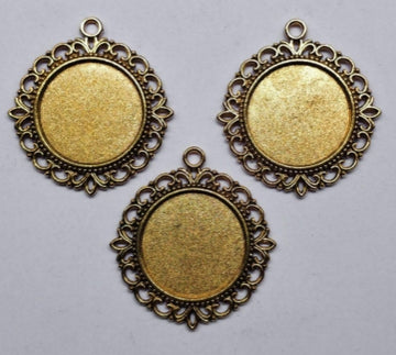 Antique Bezzel Gold  (set of 5) -07