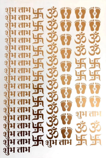 Resin Diwali Printed A4 Sticker sheet-005