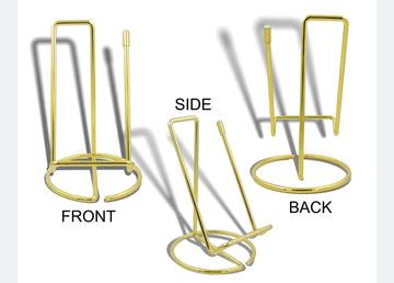 Gold Twisted Line Golden  Metal Display Stand - 6 inch