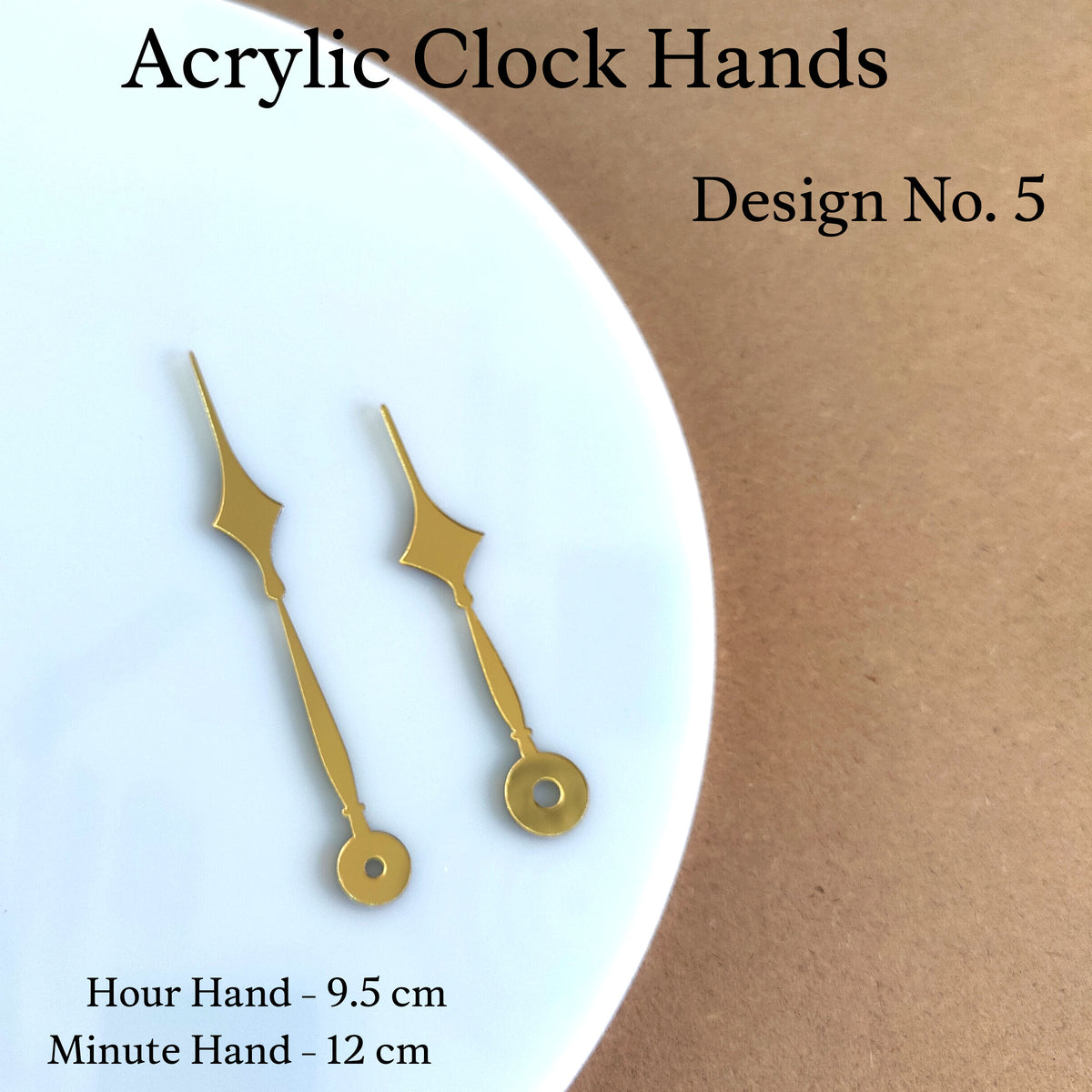 Hand Clock Color Acrylic Clock Hand Design No.5