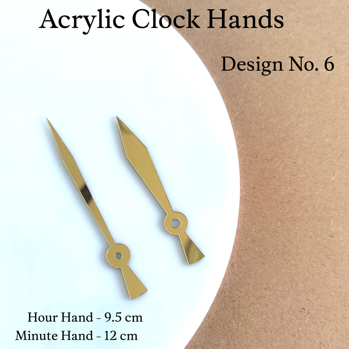 Hand Clock Color Acrylic Clock Hand Design No.6